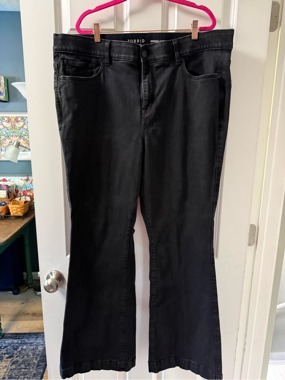 torrid Black Wide Leg Jeans - Flared Cut